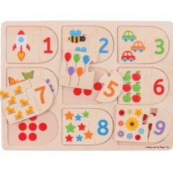 Puzzle d'images et de chiffres