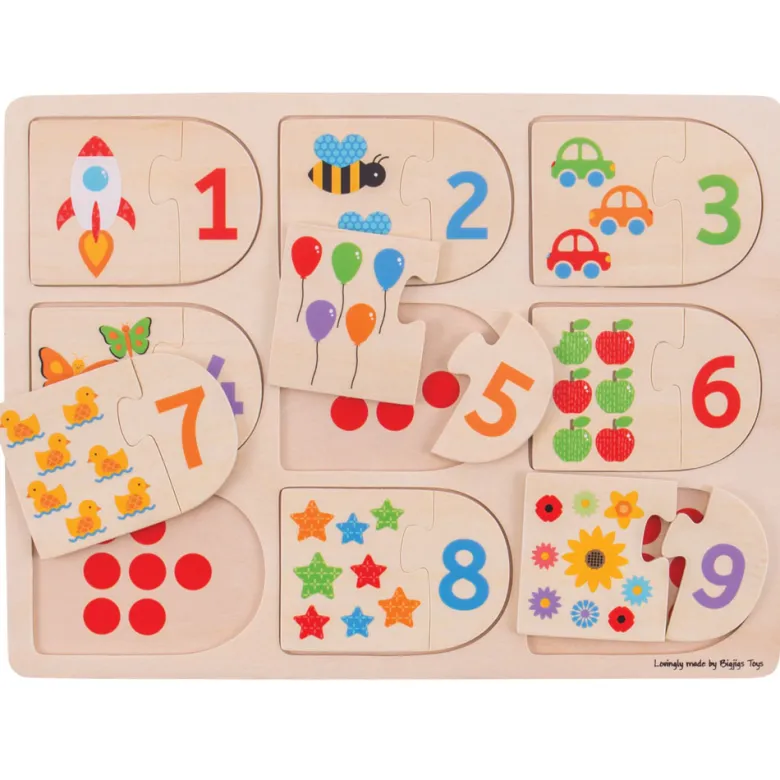 Puzzle d'images et de chiffres