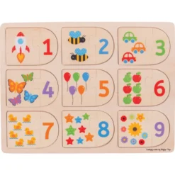 Puzzle d'images et de chiffres