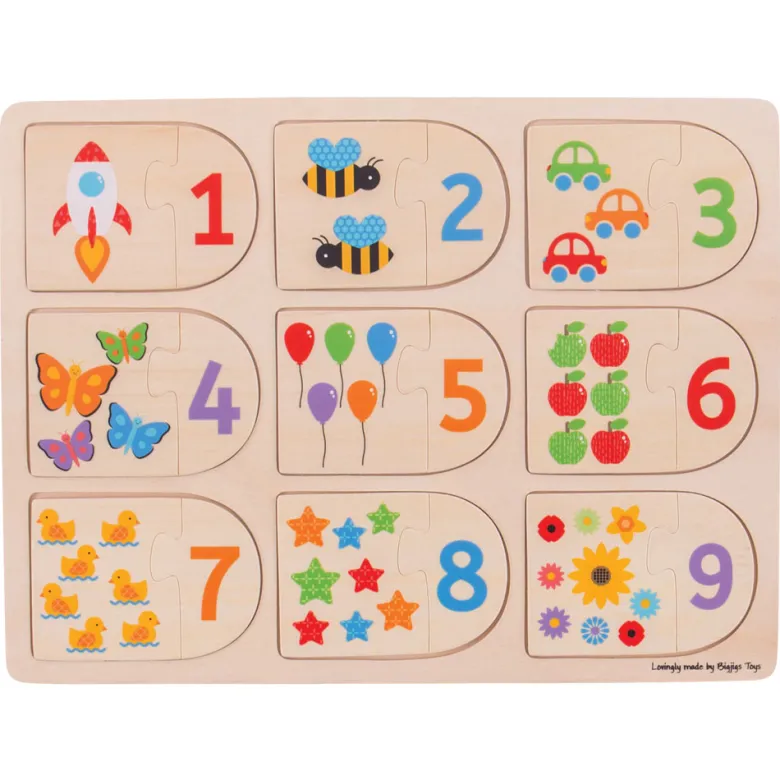 Puzzle d'images et de chiffres