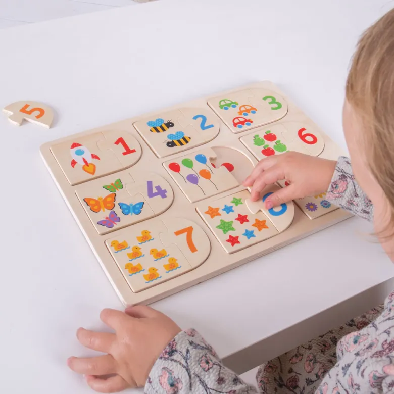 Puzzle d'images et de chiffres