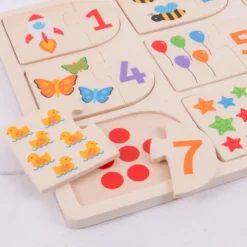 Puzzle d'images et de chiffres