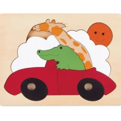 Puzzle enfant encastrement arc en ciel h