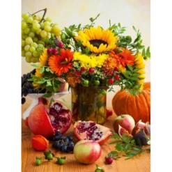 Puzzle 1000 pièces bouquet automnale