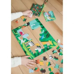 Puzzle 50 pièces double face - jungle