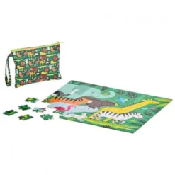 Puzzle 50 pièces double face - jungle