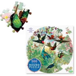 Puzzle 500p rond- colibris