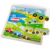 Puzzle sonore de transport en bois