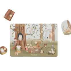 Puzzle sonore en bois fsc forest friends