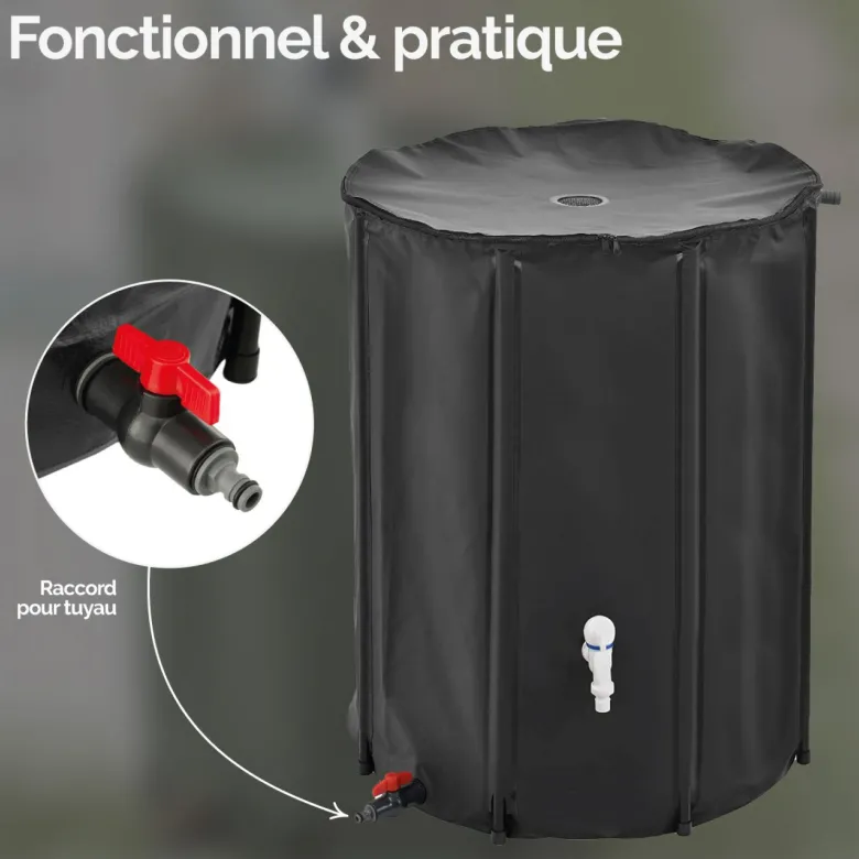 Raccord tuyau récupérateur d'eau