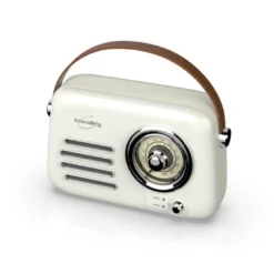 Radio vintage portative bluetooth beige
