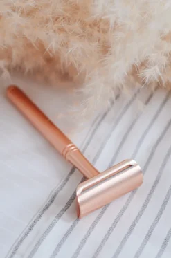 Rasoir de sureté rose gold + 10 lames