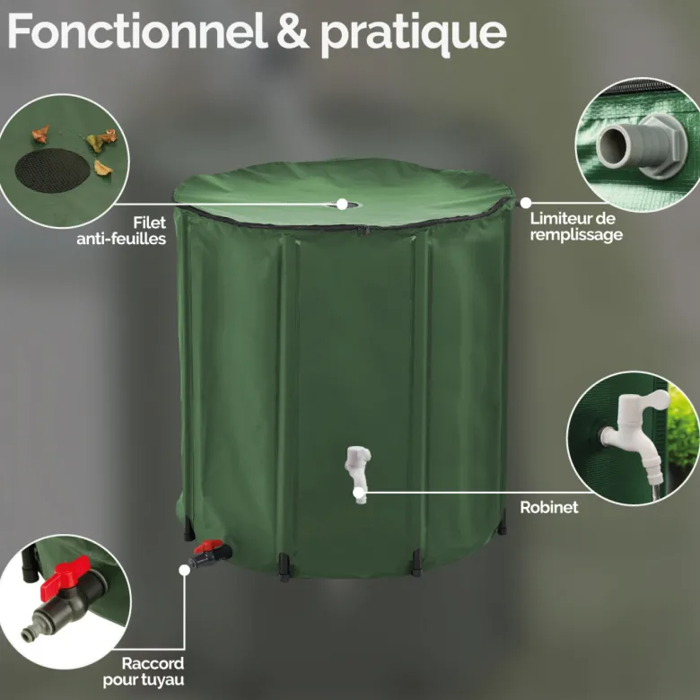 Récupérateur d'eau de pluie - 200 l