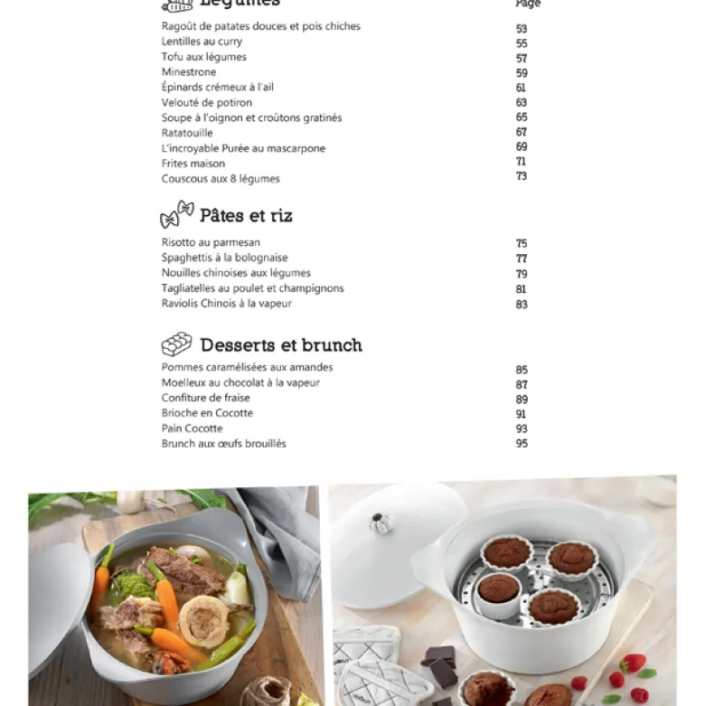 Recettes de l'Incroyable Cocotte Cookut