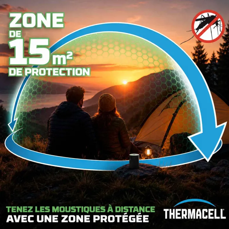 Recharges thermacell 48h pour backpacker – bouclier anti-moustiques