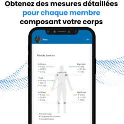 Renpho - balance connectée renpho morphoscan msc01 - bluetooth - noire