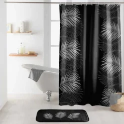 Rideau de douche 180x200 cm orbella noir