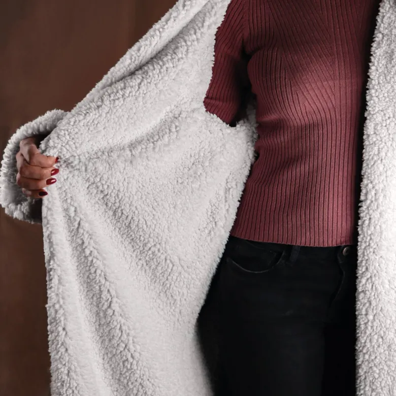 Robe de chambre polaire noire - L/XL
