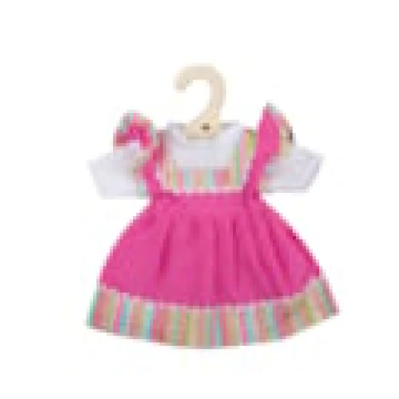 Robe rose pour poupée douce 34 cm