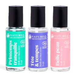 Roll-on printemps tranquille à l'huile essentielle de camomille bleue bio 5 ml