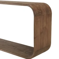 Romy - console design arrondi en bois de mindi
