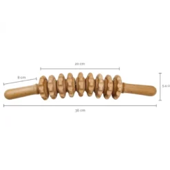 Rouleau de massage incurvé - bois