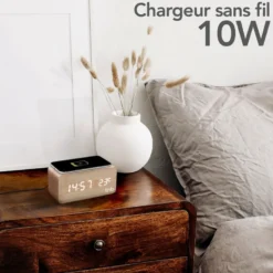 Réveil avec chargeur à induction