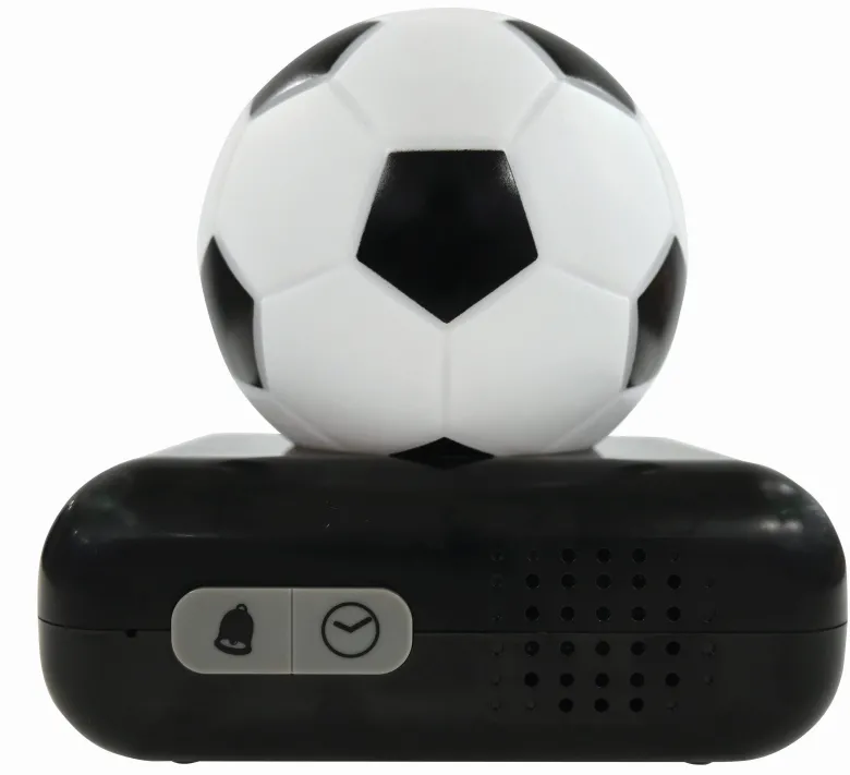 Réveil avec veilleuse ballon de football en 3d