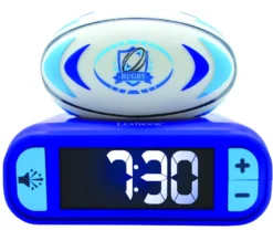 Réveil avec veilleuse ballon de rugby en 3d