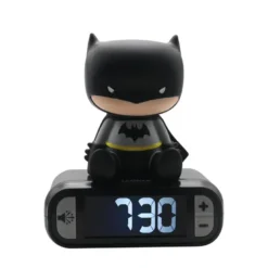 Réveil avec veilleuse batman en 3d
