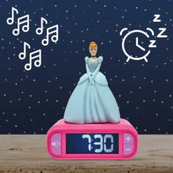 Réveil avec veilleuse disney princesses cendrillon 3d