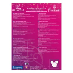 Réveil avec veilleuse disney princesses cendrillon 3d