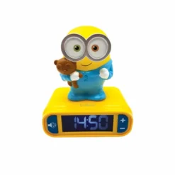 Réveil avec veilleuse les minions en 3d