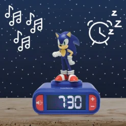Réveil avec veilleuse sonic 3d