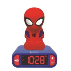 Réveil avec veilleuse spiderman 3d