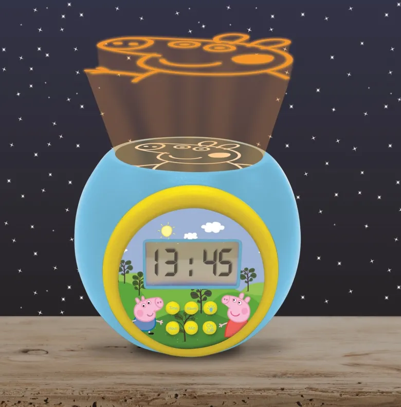 Réveil projecteur peppa pig