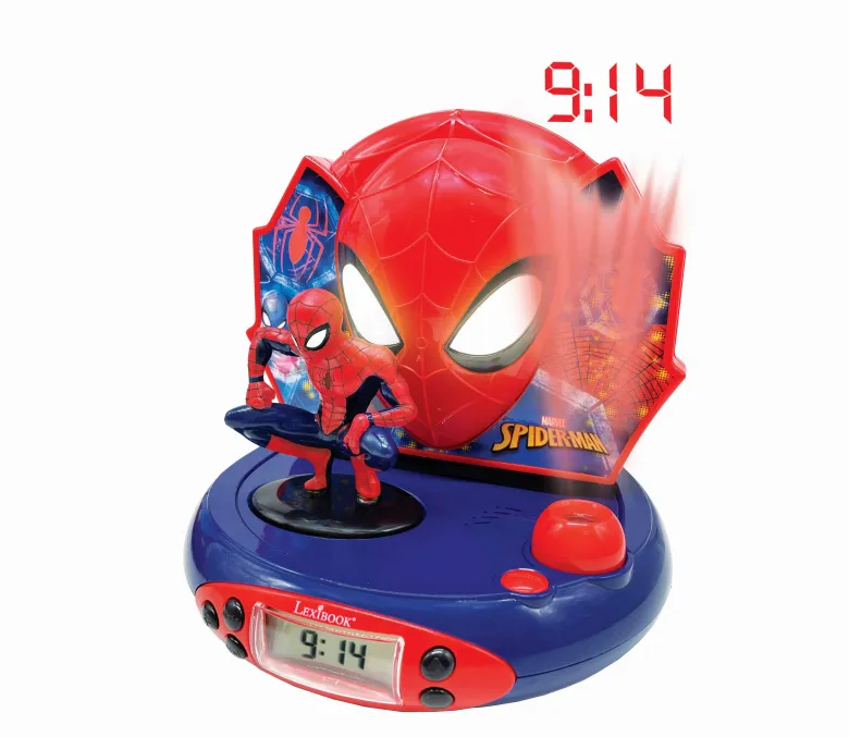 Réveil projecteur spiderman en 3d