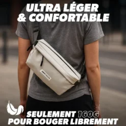 Sac banane blanc 4 l - résistant à l'eau
