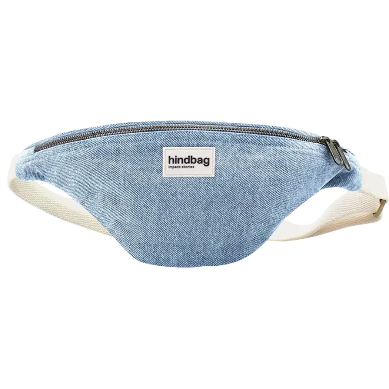 Sac banane coton bio Olivia Hindbag Denim