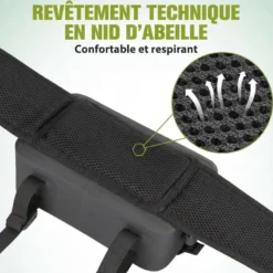 Sac banane technique imperméable - certifié ipx8 noir