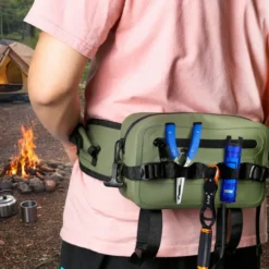 Sac banane technique imperméable - certifié ipx8 olive