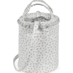Sac bucket little bloom fleurs gris