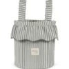 Sac bucket praliné rayures matcha