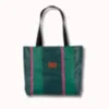 Sac cabas bea cire chevron vert