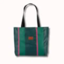 Sac cabas bea cire chevron vert