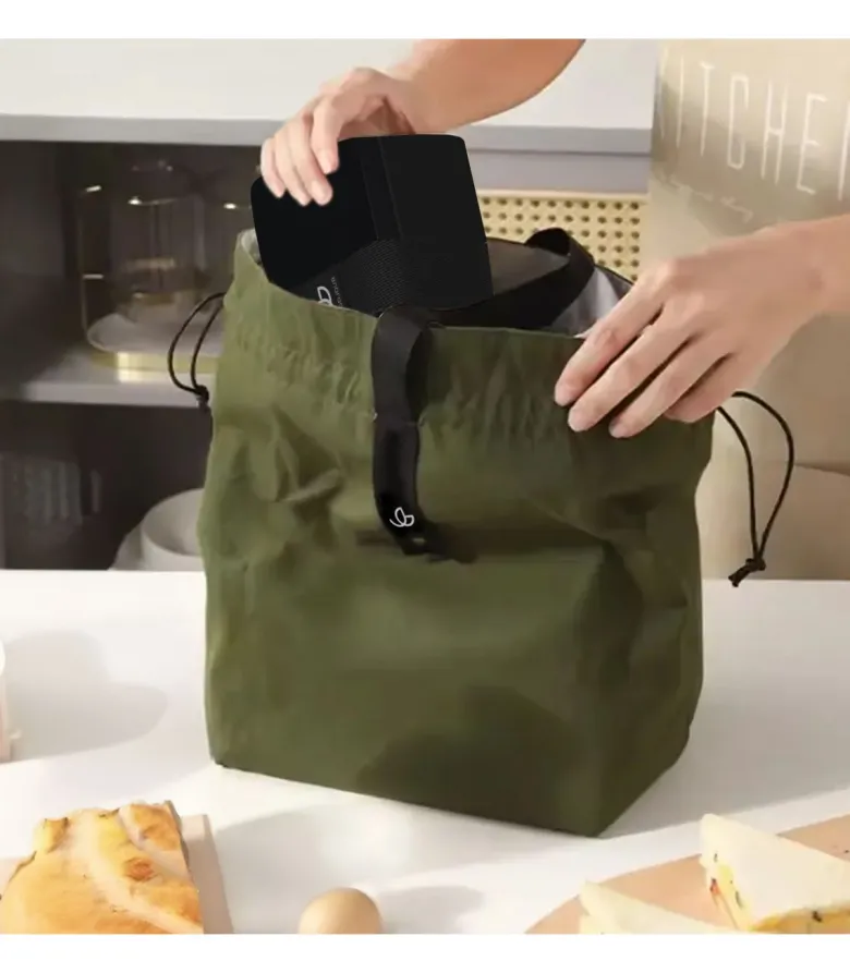 Sac coton goodjour vert