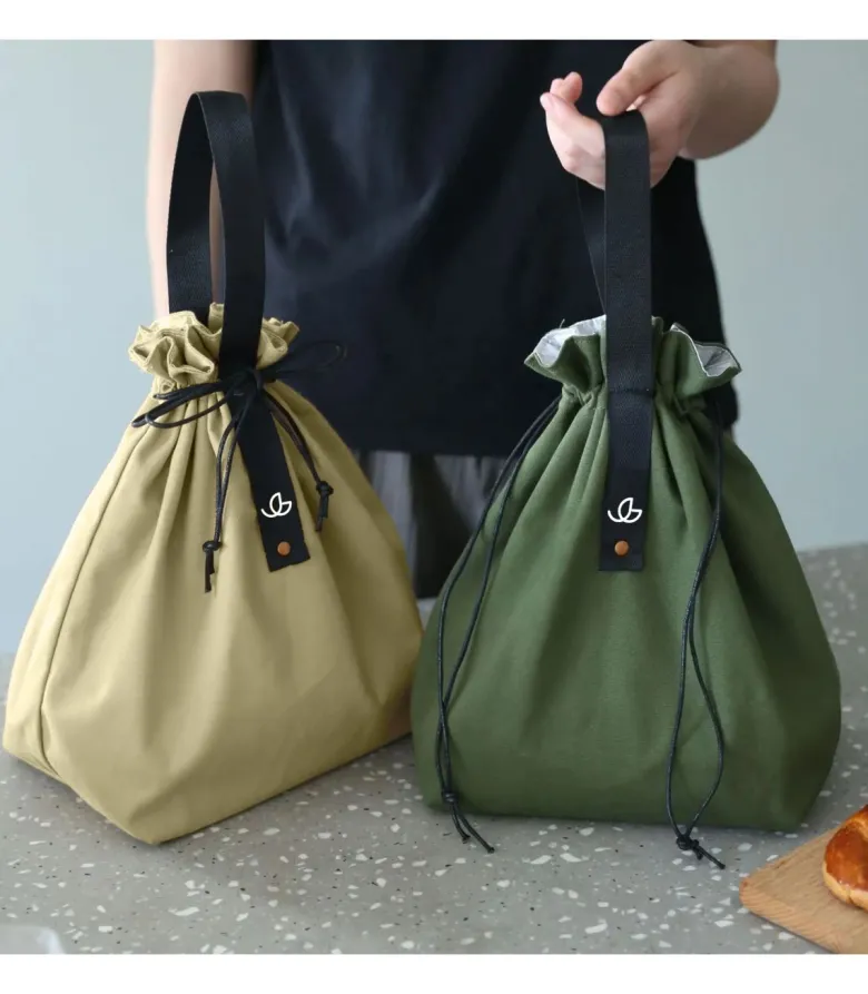 Sac coton goodjour vert