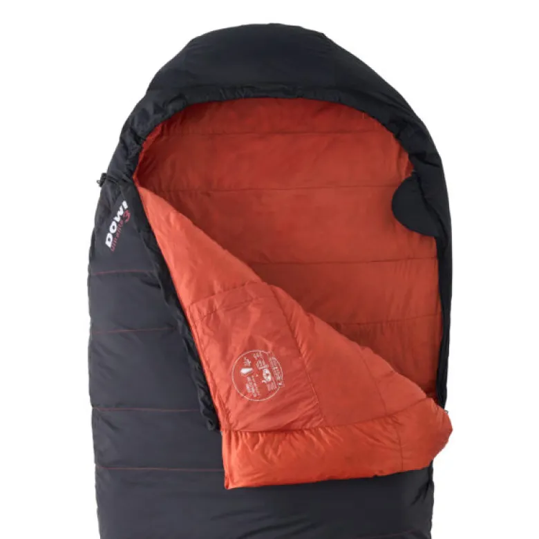 Sac de couchage duvet down300 droit noir
