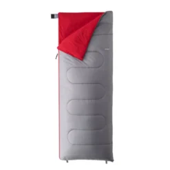 Sac de couchage loisir gris et rouge