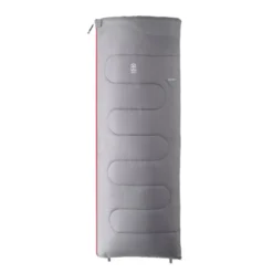 Sac de couchage loisir gris et rouge